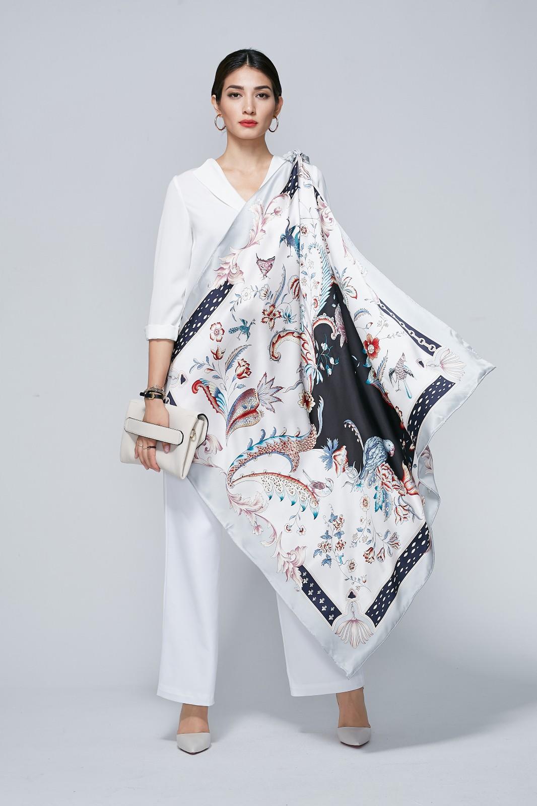 Birds Square Silk Scarf-1.jpg