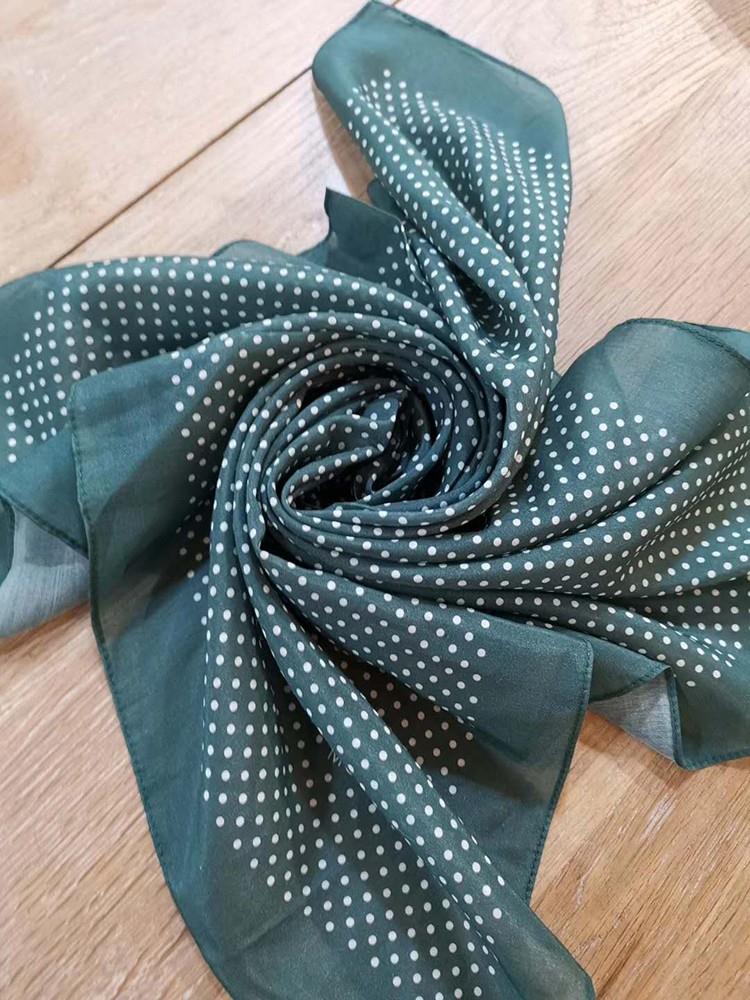silk cotton square scarf