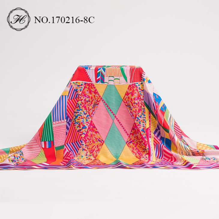 Digital Print Silk Shawl Maker China